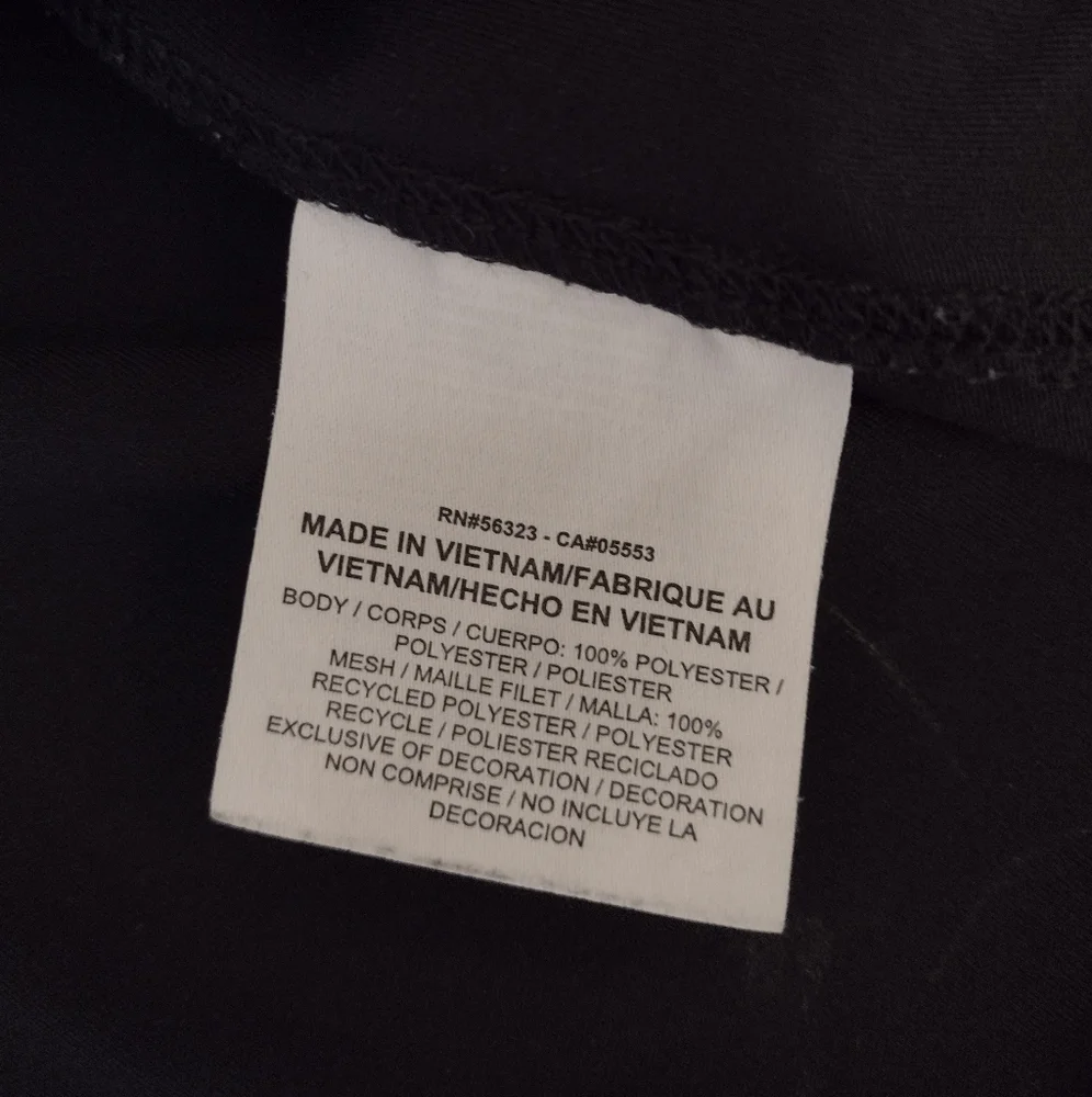 Nike Black Dri Fit Short Sleeve Tee Size L